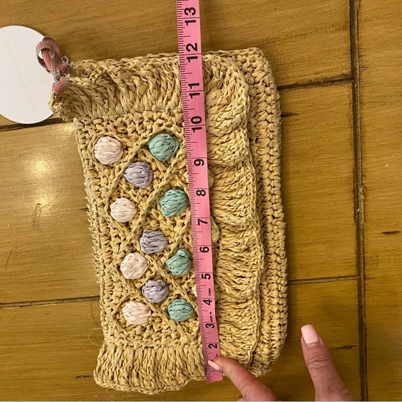 Clutch Straw Bag BTB Mini Cheri New Clutch Summer Bag - Picture 5 of 9